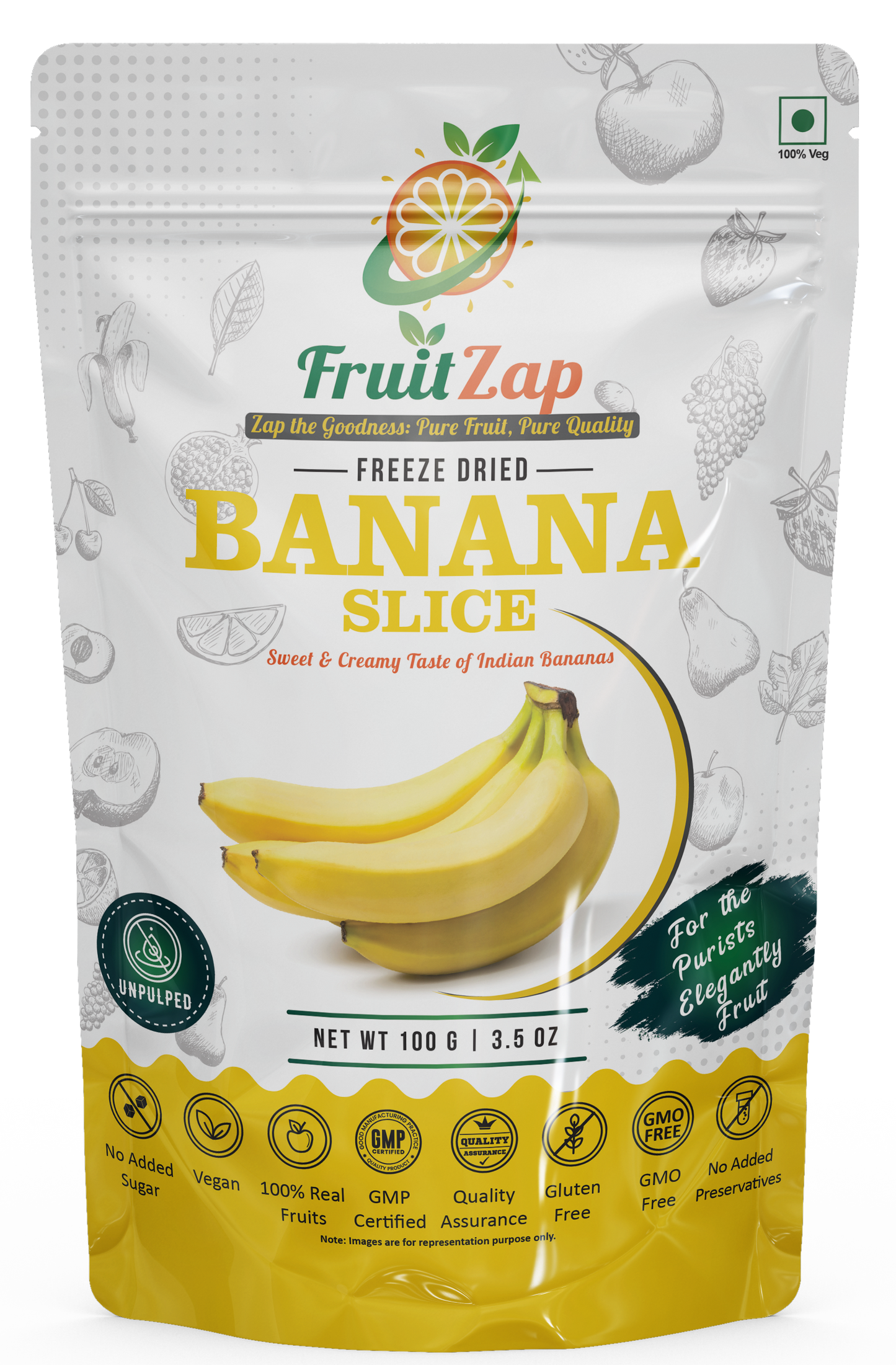 Freeze Dried Banana chips or Slices