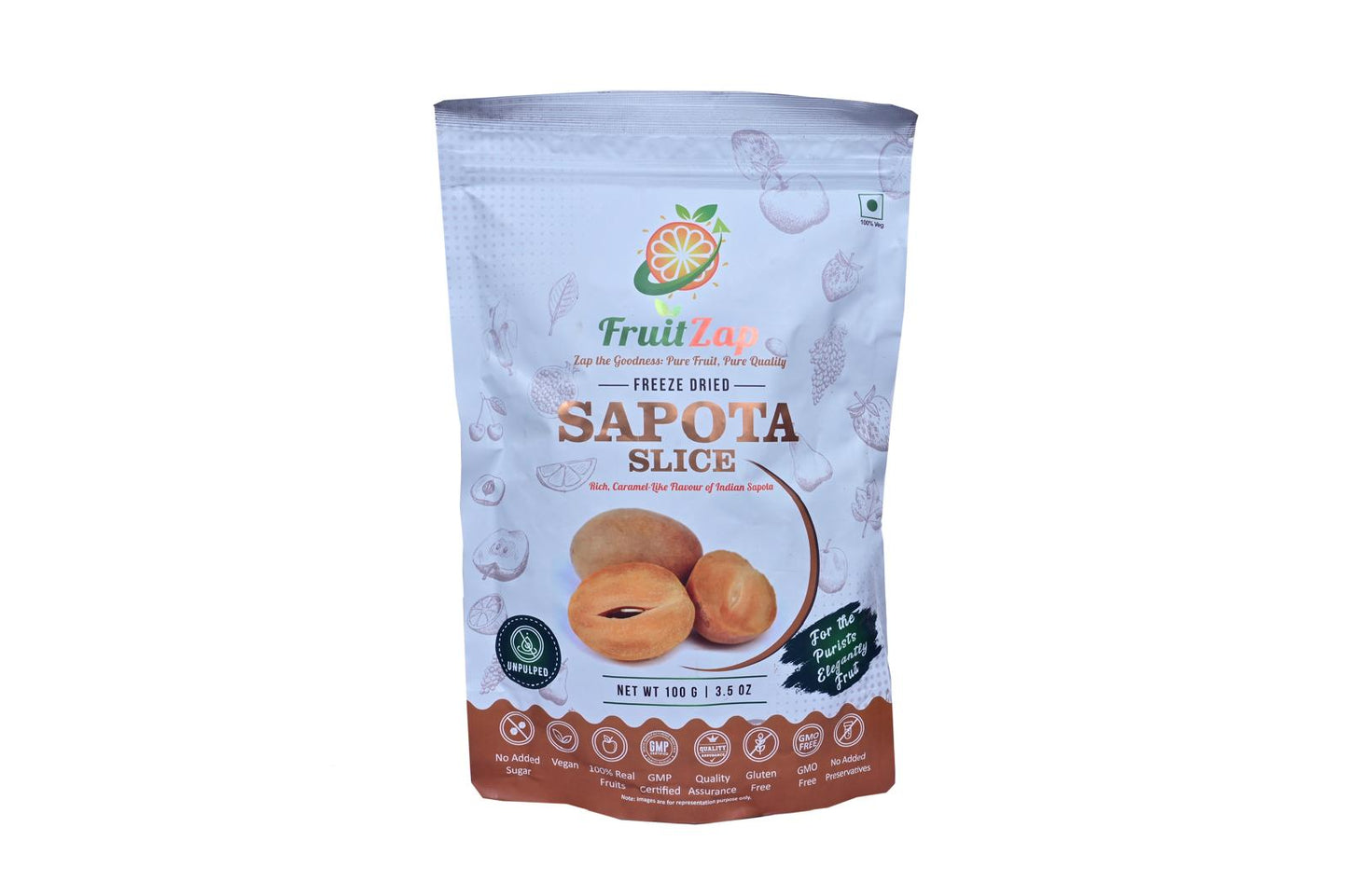 Freeze Dried Sapota(Indian Chikoo) Slices